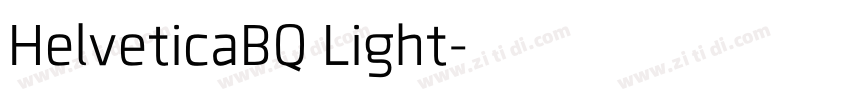 HelveticaBQ Light字体转换